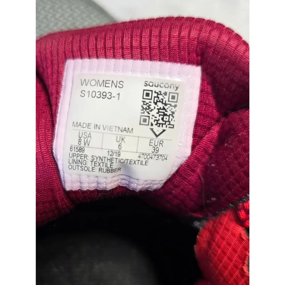 Saucony TR Gray Pink Trail Running Shoes Women's 8 Wide
